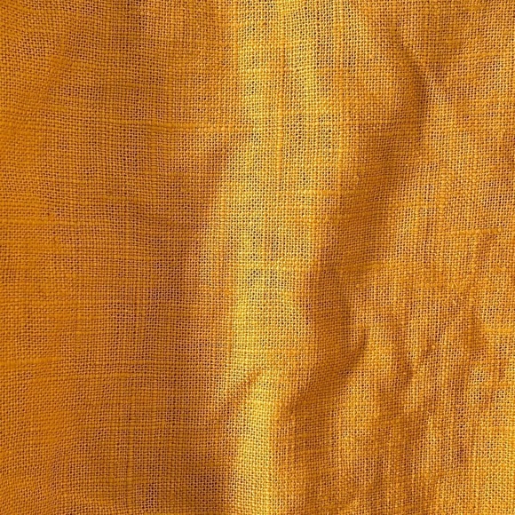 Nordstrom 100% Ramie Oversized Women’s Open Front Blazer P/ Small Mustard yellow - Picture 8 of 9